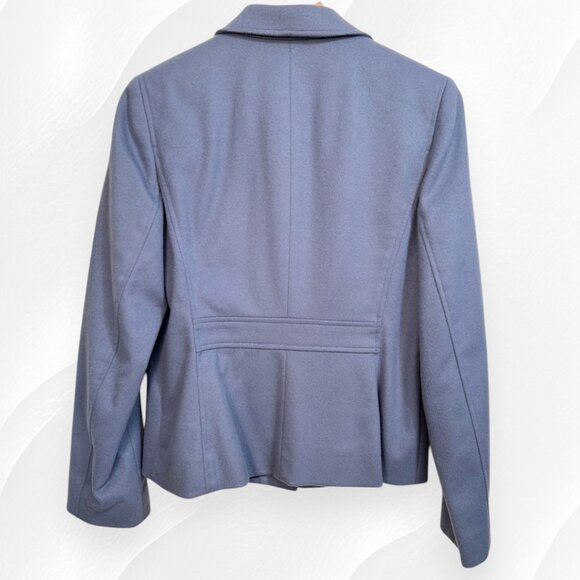 LOFT vintage blue wool blend blazer - Picture 3 of 11